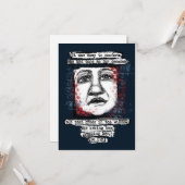 Crack in Windows Grußkarten Karte (Vorderseite/Rückseite Beispiel)