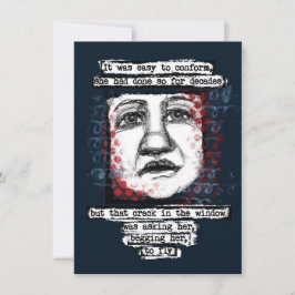 Crack in Windows Grußkarten Karte