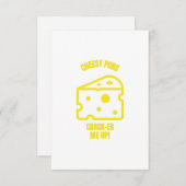 Crack-Käse-Brötchen lustige Käse-Witze Dankeskarte (Vorne/Hinten)