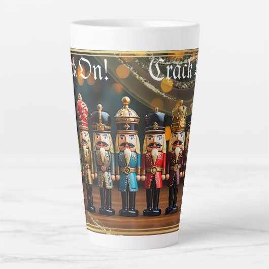 Crack On Nutcracker Latte-Tasse Milchtasse (Vorderseite)
