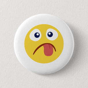 Crack Out Tongue Emoji Button