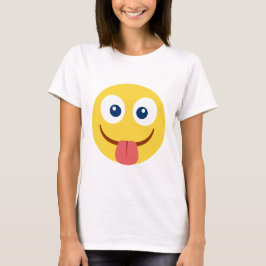 Crack Out Tongue Emoji T-Shirt