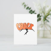 Crack Postkarte (Stehend Vorderseite)