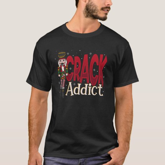 Crack-Süchtiger Nussknacker Weihnachtsmannschaft B T-Shirt (Vorderseite)