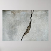 Crack wall concrete texture stone poster (Vorne)