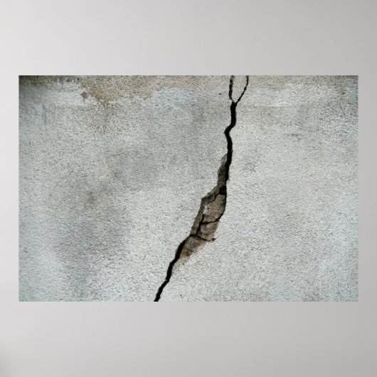 Crack wall concrete texture stone poster (Vorne)