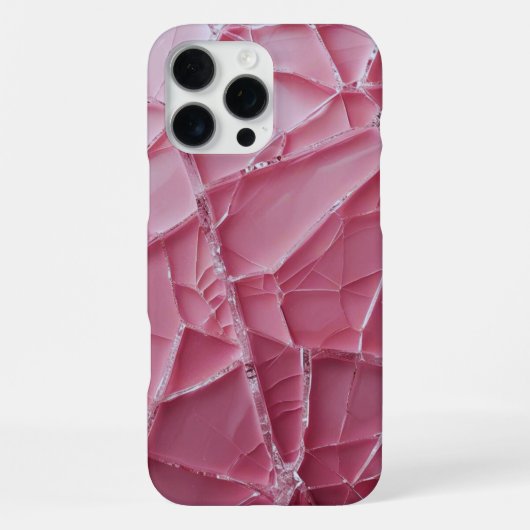 Crack'd (rosa) iPhone hülle (Rückseite)