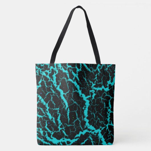 Cracke Space Lava - Cyan Tasche (Vorderseite)
