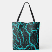 Cracke Space Lava - Cyan Tasche (Rückseite)