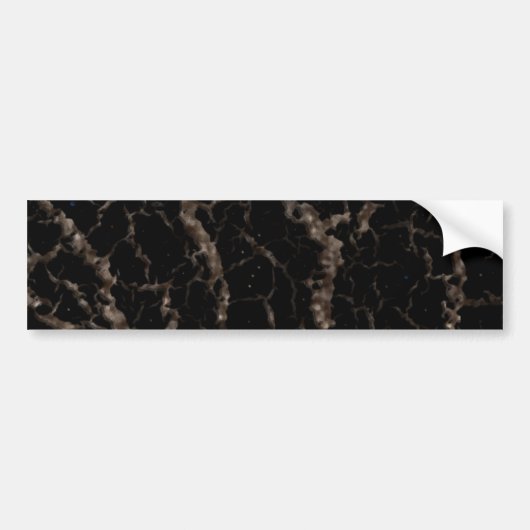 Cracke Space Lava - Glitzer Brown Autoaufkleber (Vorne)