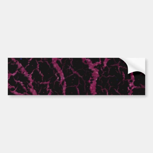 Cracke Space Lava - Glitzer Fuschia Autoaufkleber (Vorne)
