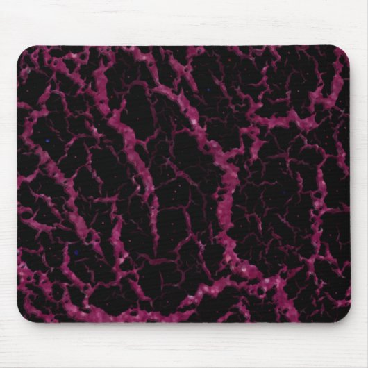 Cracke Space Lava - Glitzer Fuschia Mousepad (Vorne)
