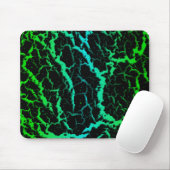 Cracke Space Lava - Grün/Cyan Mousepad (Mit Mouse)