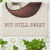 "Cracked but Still Sweet" Kokospalmenhandtuch Geschirrtuch (Gefaltet)