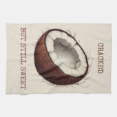 "Cracked but Still Sweet" Kokospalmenhandtuch Geschirrtuch (Horizontal)