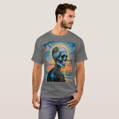Cracked Celestial Skull Sunset Shirt (Vorne ganz)