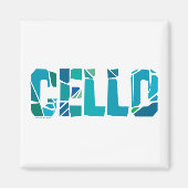 Cracked Cello Magnet (Vorne)