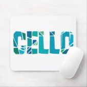 Cracked Cello Mousepad (Mit Mouse)