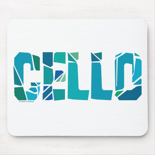 Cracked Cello Mousepad (Vorne)