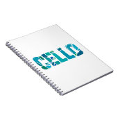 Cracked Cello Notizblock (Rechte Seite)