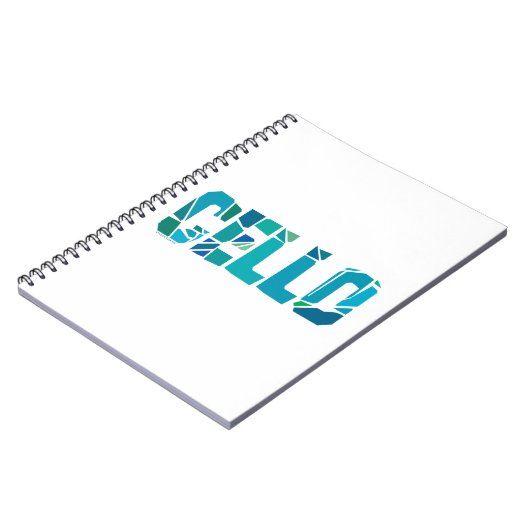 Cracked Cello Notizblock (Linke Seite)