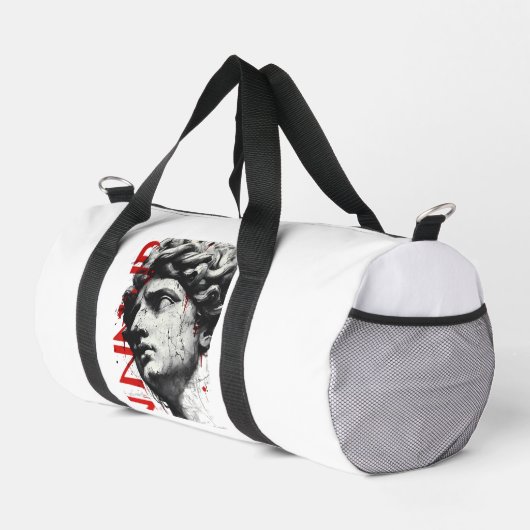 Cracked Classical Bust Duffel Bag Duffle Bag (Rechte Ecke)