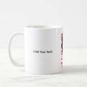Cracked Classical Bust Trash Polka Art Mug Kaffeetasse (Links)