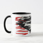 Cracked Classical Bust Trash Polka Art Mug Tasse (Links)