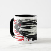 Cracked Classical Bust Trash Polka Art Mug Tasse (Vorderseite Links)