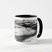 Cracked Classical Bust Trash Polka Art Mug Tasse (VorderseiteRechts)