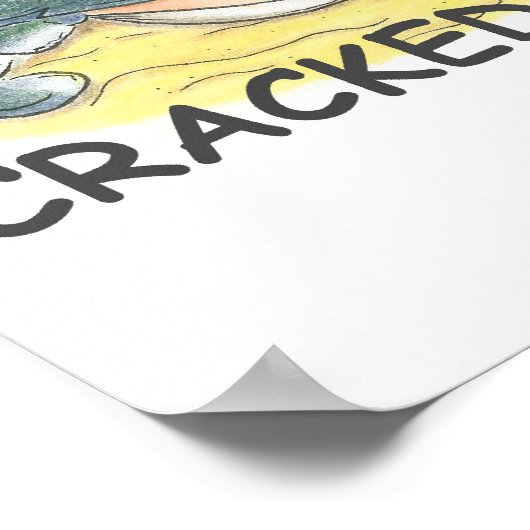 Cracked Cracking Print Poster (Ecke)