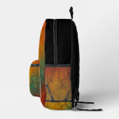 Cracked Earth Abstrakt Textur Bedruckter Rucksack (Rechts)