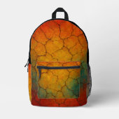 Cracked Earth Abstrakt Textur Bedruckter Rucksack (Vorderseite)