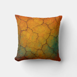 Cracked Earth Abstrakt Textur Kissen