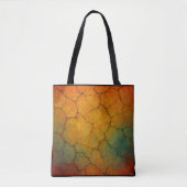 Cracked Earth Abstrakt Textur Tasche (Vorderseite)