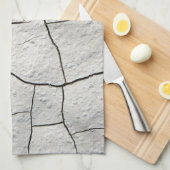 Cracked Earth Cool Textur Geschirrtuch (Viertel Falte)
