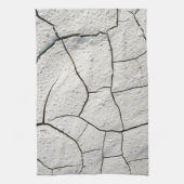 Cracked Earth Cool Textur Geschirrtuch (Vertikal)