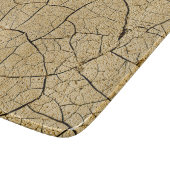 Cracked Earth Cool Textur Schneidebrett (Ecke)