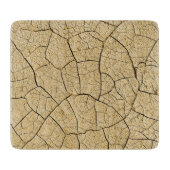Cracked Earth Cool Textur Schneidebrett (Vorderseite)