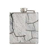 Cracked Earth Dirt Cool Textur Flachmann (Rückseite)