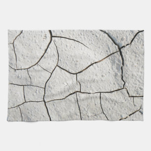 Cracked Earth Dirt Cool Textur Geschirrtuch