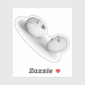 Cracked Egg and a Wink Aufkleber (Blatt)