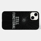 Cracked Glass Ästhetische iPhone Case Design (Rückseite (Horizontal))