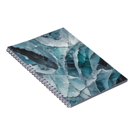 Cracked Ice Pattern | Notebook Journal Notizblock (Rechte Seite)