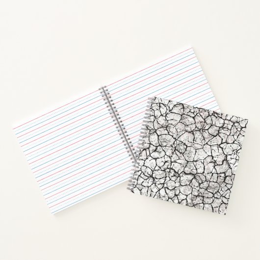 Cracked Marble Digital Pattern Notizblock (Innenseite)