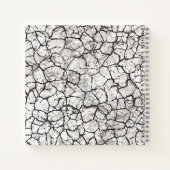 Cracked Marble Digital Pattern Notizblock (Rückseite)