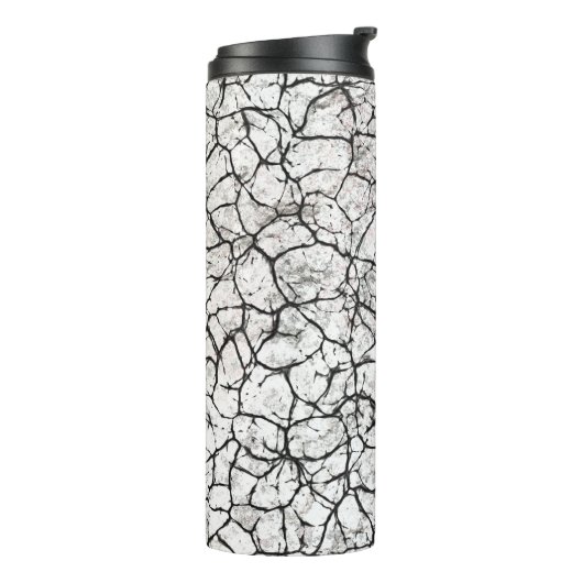 Cracked Marble Digital Pattern Thermosbecher (Nach links gedreht)