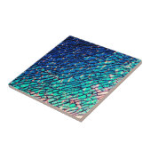 Cracked Metallic Mirror Blue und Green Fliese (Seite)