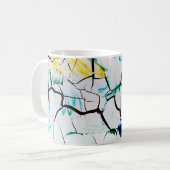 Cracked Multi-Color Akryllic Pieces Kaffeetasse (Vorderseite Links)