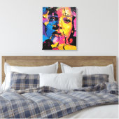 Cracked Paint Mural Beauty Skin Deep Leinwanddruck (Insitu (Schlafzimmer))